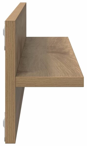 Falpolcok 2 pcs kézműves tölgy 80 x 11.5 x 18 cm Faanyag