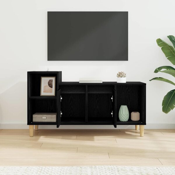 TV szekrény Fekete tölgy 100 x 35 x 55 cm Faanyag