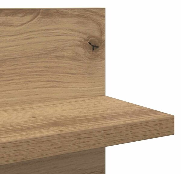 Falpolcok 2 pcs kézműves tölgy 80 x 11.5 x 18 cm Faanyag