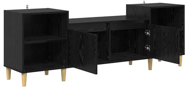 TV szekrény Fekete tölgy 160 x 35 x 55 cm Faanyag