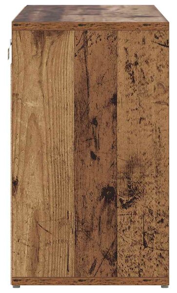 Cipősszekrény polcokkal Régi fa 77.5 x 30 x 51 cm Faanyag