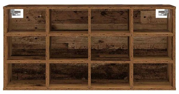 Cipősszekrény polcokkal Régi fa 103 x 30 x 51 cm Faanyag