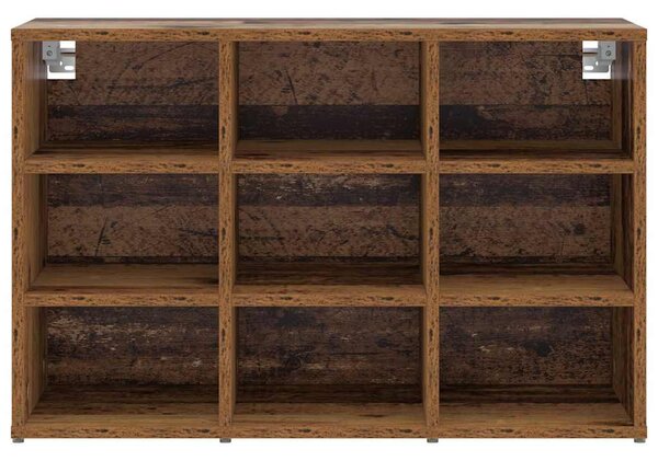 Cipősszekrény polcokkal Régi fa 77.5 x 30 x 51 cm Faanyag