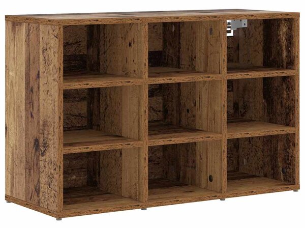 Cipősszekrény polcokkal Régi fa 77.5 x 30 x 51 cm Faanyag