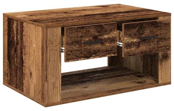 Dohányzóasztal fiókkal Öreg fa 80 x 50 x 40 cm Faanyag