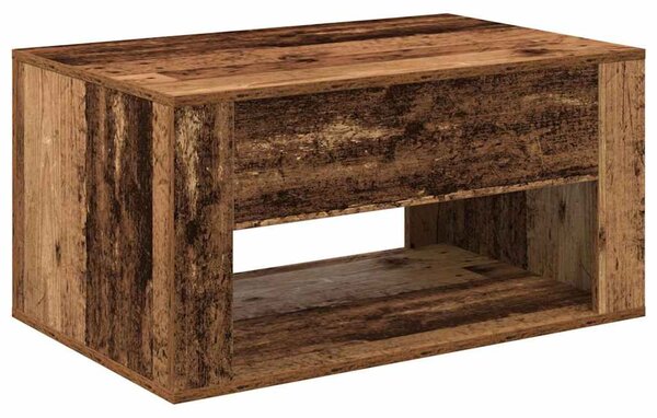 Dohányzóasztal fiókkal Öreg fa 80 x 50 x 40 cm Faanyag