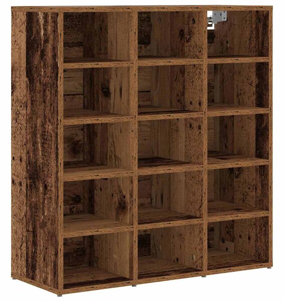 Cipősszekrény polcokkal Régi fa 77.5 x 30 x 83.5 cm Faanyag