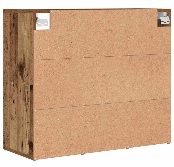 Cipősszekrény polcokkal Régi fa 77.5 x 30 x 67 cm Faanyag