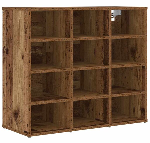 Cipősszekrény polcokkal Régi fa 77.5 x 30 x 67 cm Faanyag