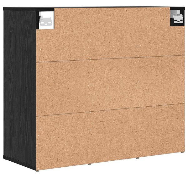 Cipősszekrény polcokkal Musta tammi 77.5 x 30 x 67 cm Faanyag