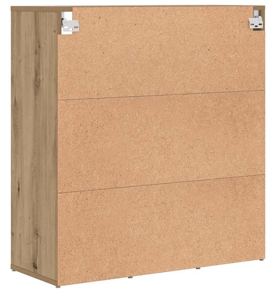 Cipősszekrény kézműves tölgy 77.5 x 30 x 83.5 cm Faanyag
