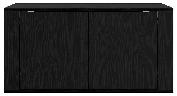 Fali TV Szekrény Musta tammi 80 x 34.5 x 40 cm Faanyag