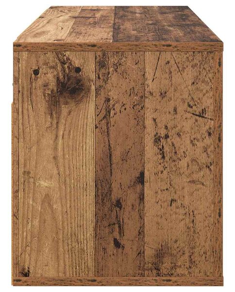 Fali TV Szekrény Öreg fa 100 x 34,5 x 40 cm Faanyag