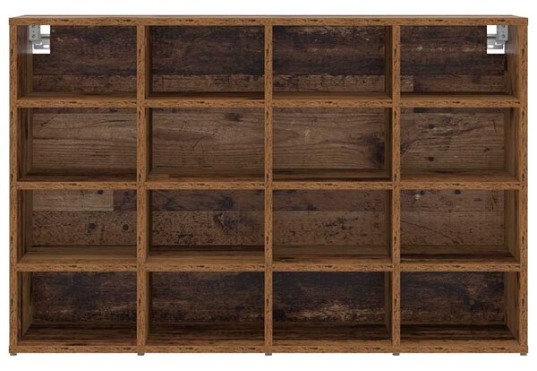 Cipősszekrény polcokkal Régi fa 103 x 30 x 67 cm Faanyag