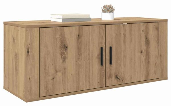 Fali TV Szekrény 100 x 34,5 x 40 cm Artisan tölgy Faanyag