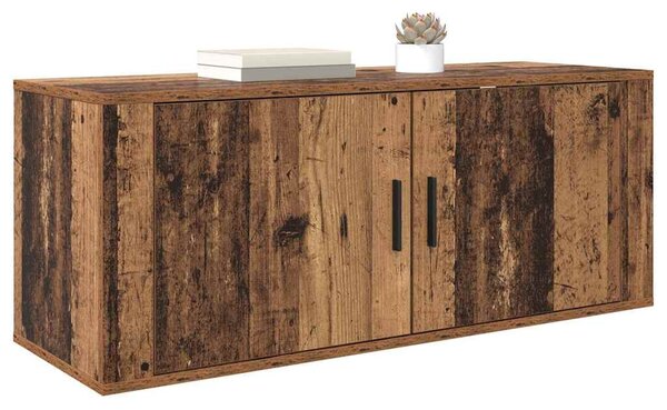 Fali TV Szekrény Öreg fa 100 x 34,5 x 40 cm Faanyag