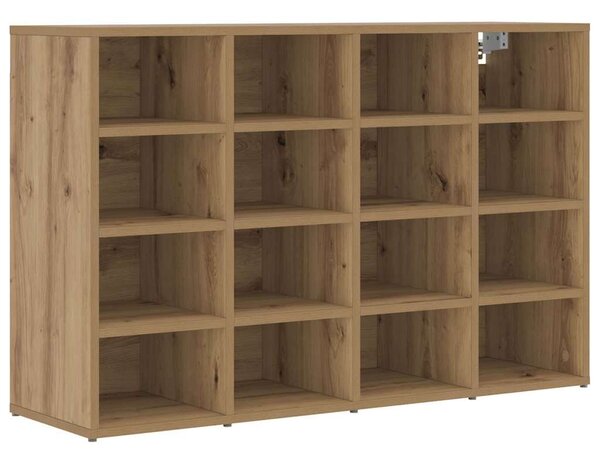 Cipősszekrény polcokkal kézműves tölgy 103 x 30 x 67 cm Faanyag