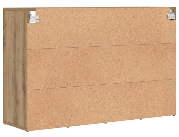 Cipősszekrény polcokkal kézműves tölgy 103 x 30 x 67 cm Faanyag