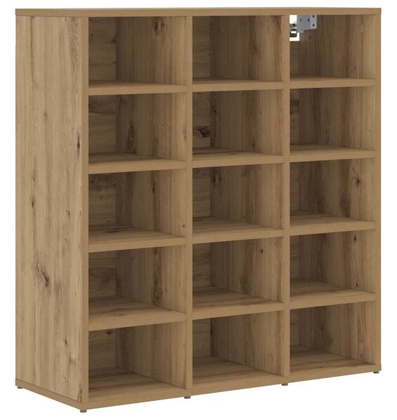 Cipősszekrény kézműves tölgy 77.5 x 30 x 83.5 cm Faanyag