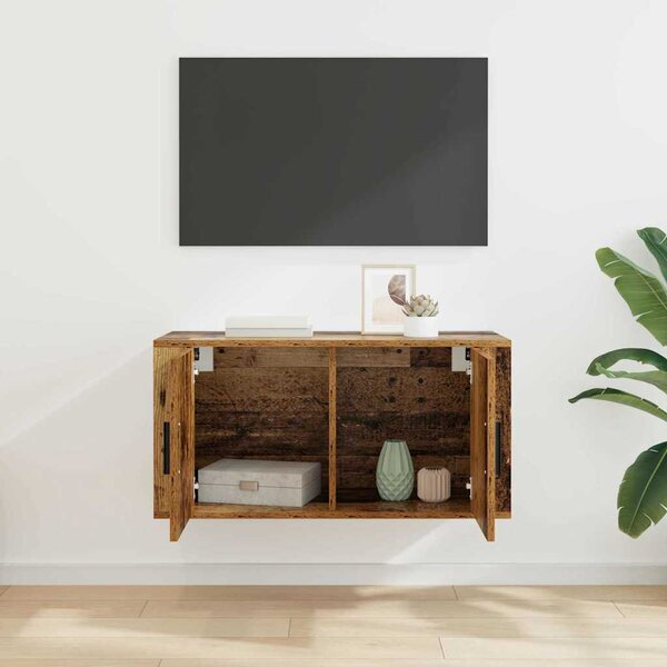 Fali TV Szekrény Régi fa 80 x 34.5 x 40 cm Faanyag