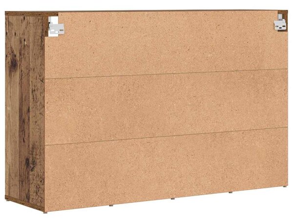 Cipősszekrény polcokkal Régi fa 103 x 30 x 67 cm Faanyag