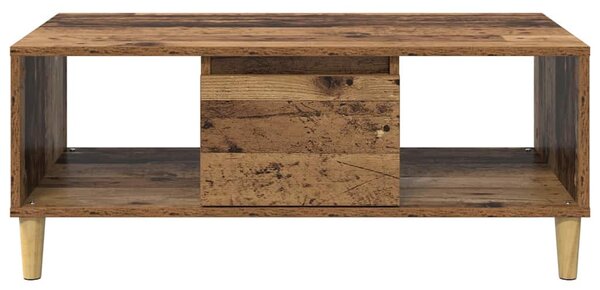 Dohányzóasztal fiókkal Öreg fa 90 x 50 x 26.5 cm Faanyag