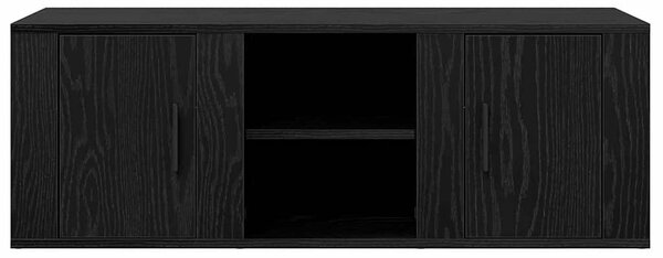 TV szekrény 100 x 31,5 x 35 cm Fekete tölgy Szerelt Fa