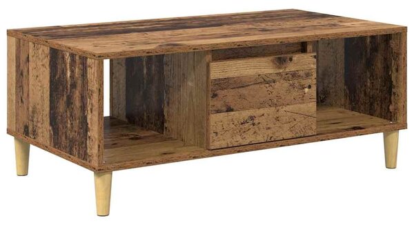 Dohányzóasztal fiókkal Öreg fa 90 x 50 x 26.5 cm Faanyag
