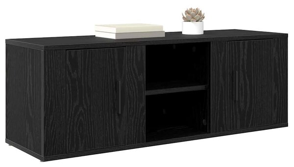 TV szekrény Fekete tölgy 100 x 31,5 x 35 cm Faanyag