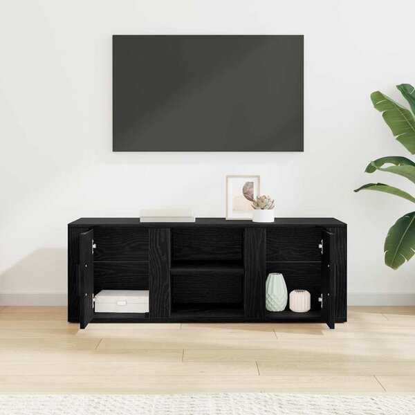 TV szekrény Fekete tölgy 100 x 31,5 x 35 cm Faanyag