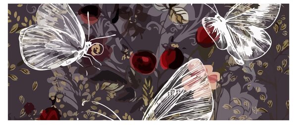 Pillangók képe (120x50 cm)