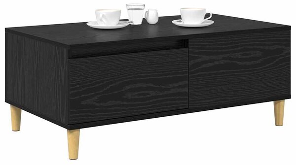 Dohányzóasztal Fekete tölgy 90 x 50 x 35 cm Szerelt Fa