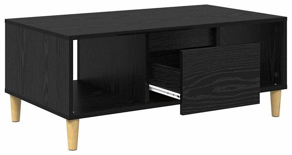 Dohányzóasztal Fekete tölgy 90 x 50 x 26.5 cm Szerelt Fa