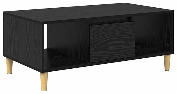 Dohányzóasztal Fekete tölgy 90 x 50 x 26.5 cm Szerelt Fa