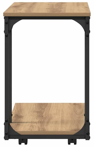 Oldal asztal polcokkal Artisan tölgy 50 x 35 x 55.5 cm Faanyag
