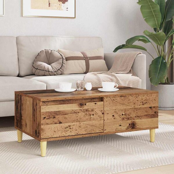 Dohányzóasztal fiókkal Öreg fa 90 x 50 x 35 cm Faanyag