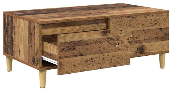 Dohányzóasztal fiókkal Öreg fa 90 x 50 x 35 cm Faanyag