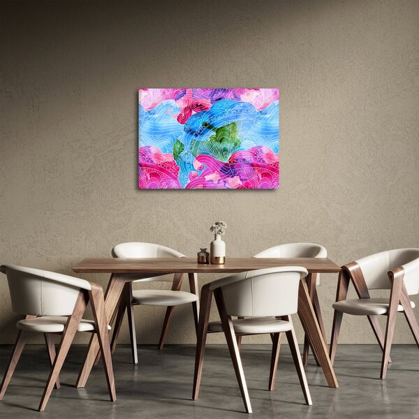 Kép - Színes hullámok (70x50 cm)