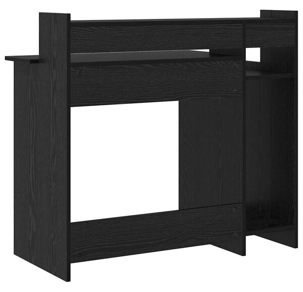 Asztal asztali lámpákkal Musta tammi 97 x 45 x 90 cm Faanyag
