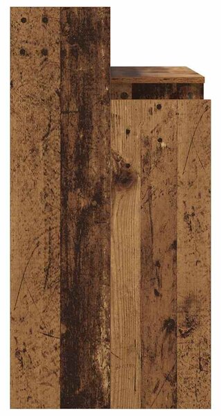 Asztal asztali lámpákkal Régi fa 97 x 45 x 90 cm Faanyag