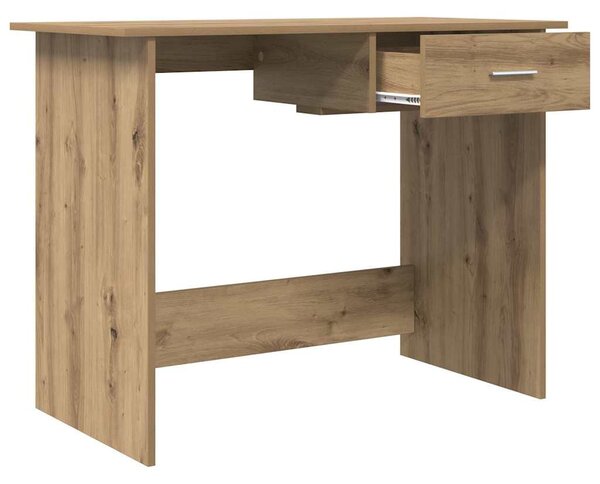 Asztal fiókkal kézműves tölgy 100 x 50 x 76 cm Faanyag