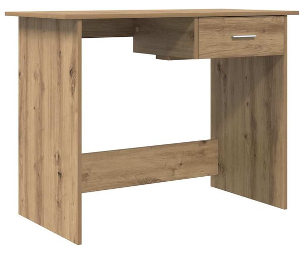 Asztal fiókkal kézműves tölgy 100 x 50 x 76 cm Faanyag
