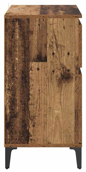 Széf fiókkal Öreg fa 60 x 35 x 70 cm Műszaki fa és vas