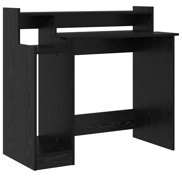 Asztal asztali lámpákkal Musta tammi 97 x 45 x 90 cm Faanyag