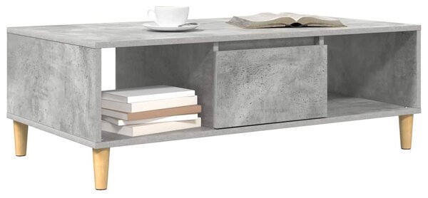 Dohányzóasztal Beton szürke 103,5 x 60 x 35 cm Faanyag