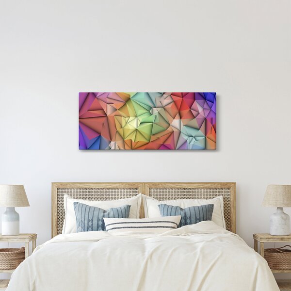 Kép - Sokszögű absztrakció (120x50 cm)