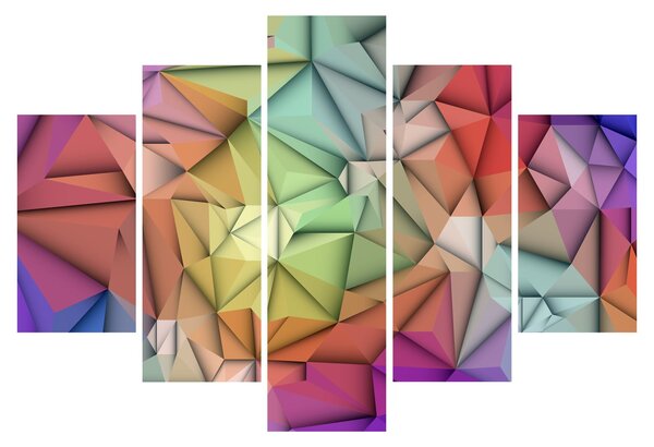 Kép - Sokszögű absztrakció (150x105 cm)