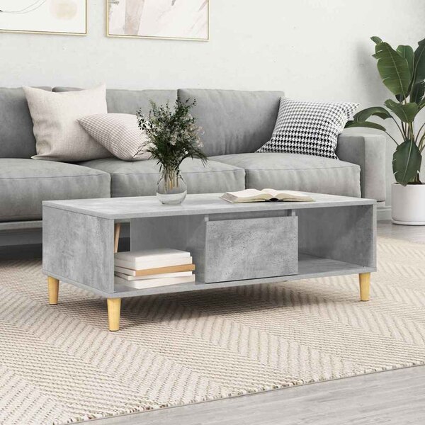 Dohányzóasztal Beton szürke 103,5 x 60 x 35 cm Faanyag