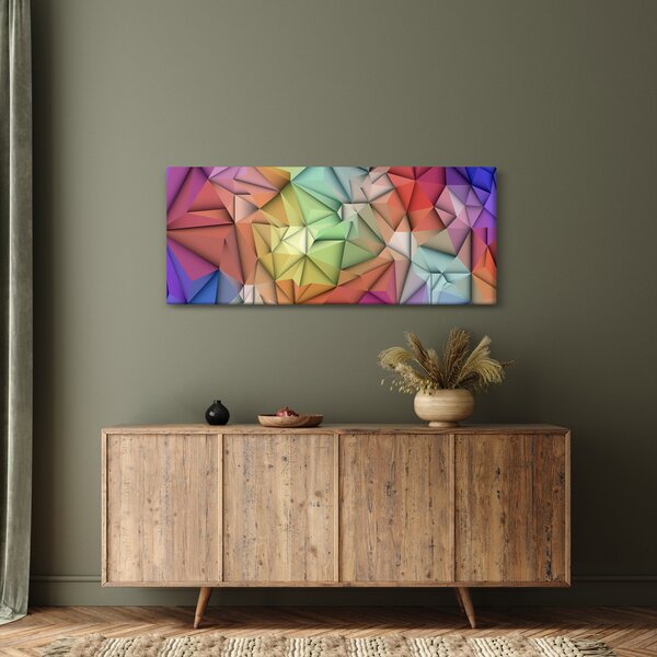 Kép - Sokszögű absztrakció (120x50 cm)