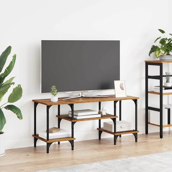 TV szekrény Öreg fa 102 x 35 x 45,5 cm Műszaki fa és vas